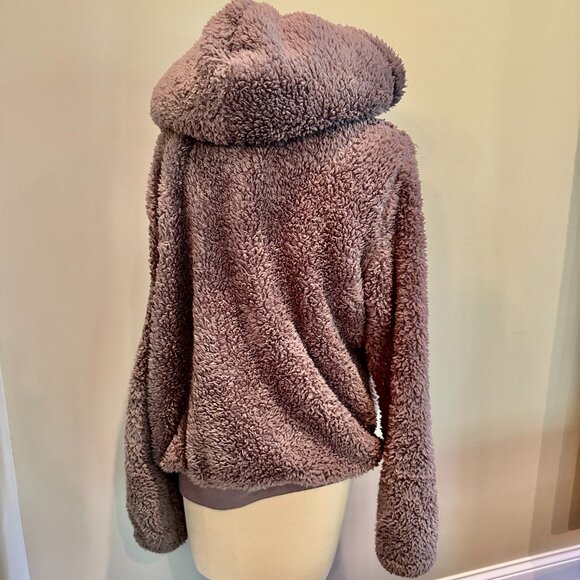 Light Purple Zip Up Hoodie Soft Sweatshirt - Picture 2 of 8